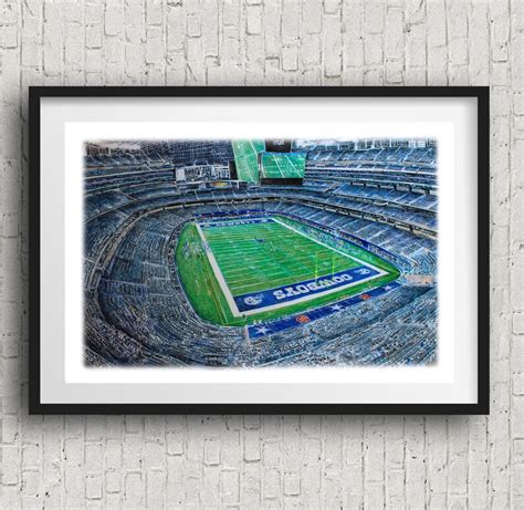 Dallas Cowboys Stadium Artwork Art Print ATT Stadium Wall Art - Etsy