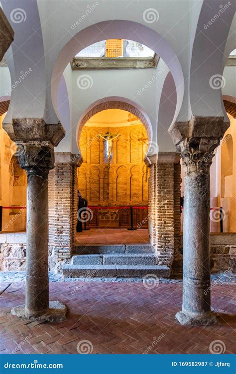 Interior View of the Mosque of Cristo De La Luz in Toledo, Spain ...