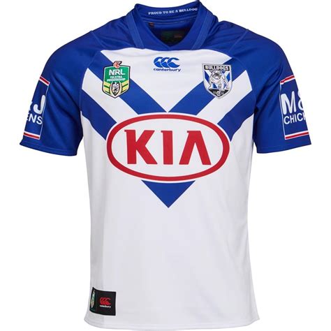 Buy Canterbury Mens Bulldogs Rugby VapoDri Pro Jersey White