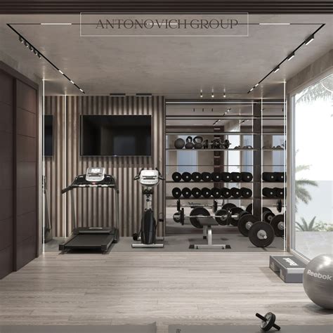 Stylish Gym Interior Design by LUXURY ANTONOVICH DESIGN - Architizer