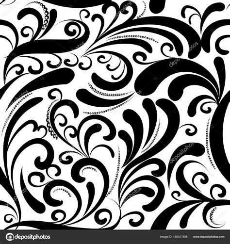 Black And White Paisley Desktop Background