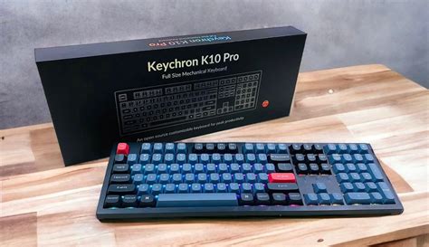 KEYCHRON K10 PRO WIRELESS MECHANICAL KEYBOARD SWAPPABLE RGB BACKLIGHT BLACK - Gadgets