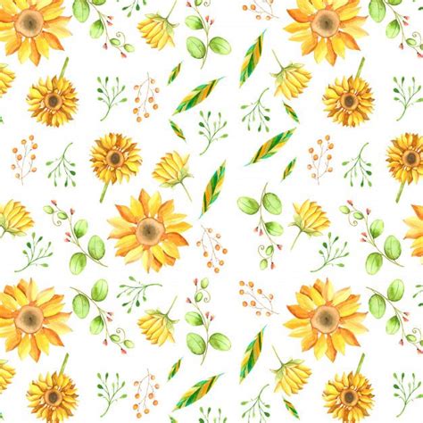 Watercolor Sunflower Background in 2020 | Sunflowers background, Watercolor sunflower, Sunflower ...