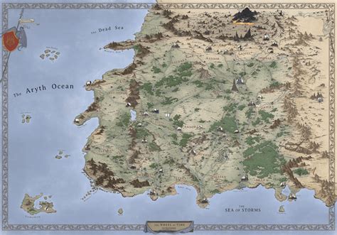 The Wheel of Time map | Fantasy world and city maps : r/mapmaking