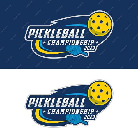 Premium Vector | Pickleball sport logo design vector illustration