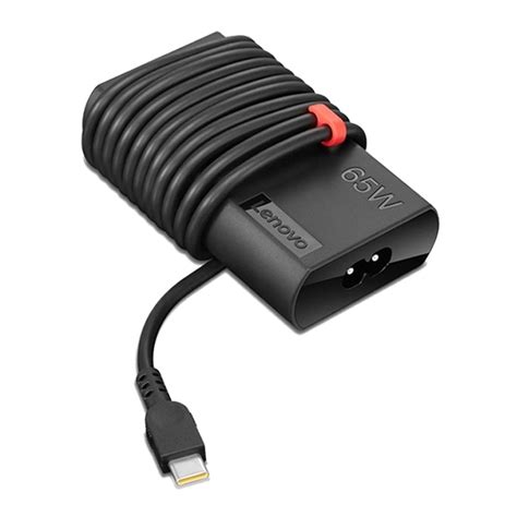 Lenovo Thinkpad 65W Slim AC Adapter With USB-C, Black - Walmart.com ...