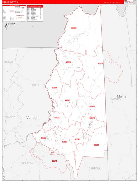 Maps of Coos County New Hampshire - marketmaps.com