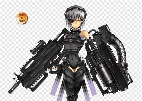 Cyborg Manga Mecha Anime Female, Cyborg, cartoon, weapon, art png | PNGWing