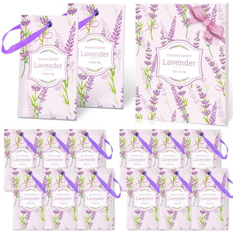 Buy Lavender Sachets for Drawers and Closets Fresh Scents, 14 Pack ...