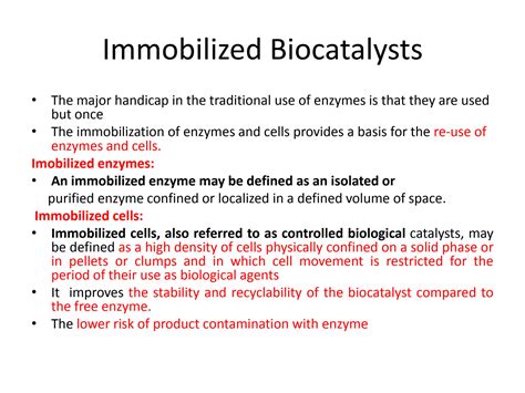 SOLUTION: Immobilized enzymes and its applications - Studypool