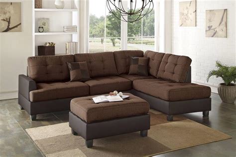 Reversible Sectional & Ottoman - F6857