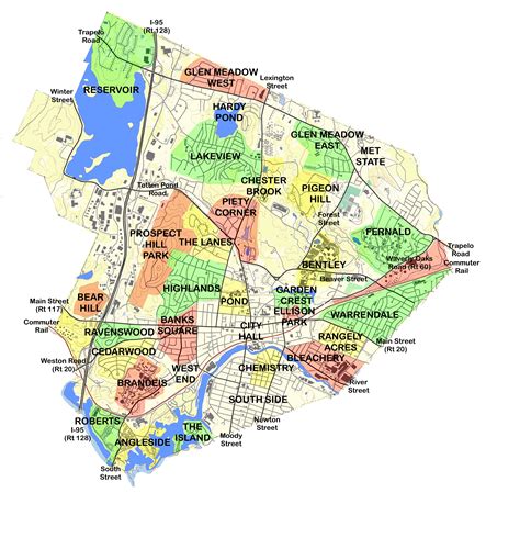 Waltham, MA Maps