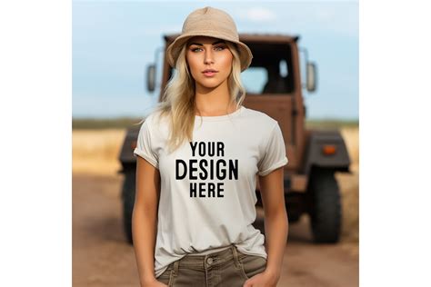 Woman Blank Tshirt Mockup Graphic by BestMockupStore · Creative Fabrica