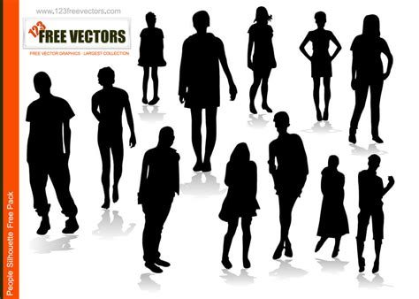 People Silhouettes Free Vector