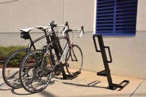 Just invented a better bike rack. Uses less space and is more secure. # ...