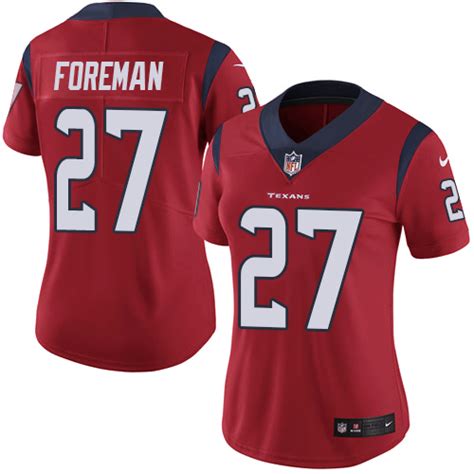 Women's Nike Texans #27 D'Onta Foreman Red Alternate Stitched NFL Vapor ...