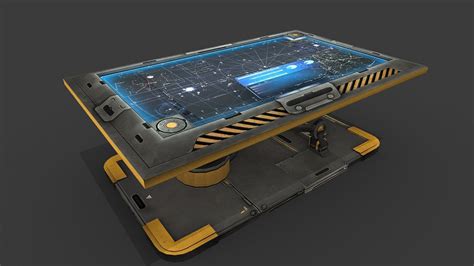 Sci Fi Hologram Table 3D Model in Tools 3DExport