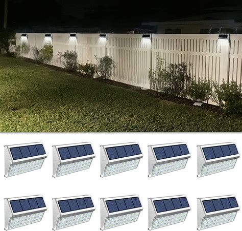 Solar Fence Garden Fence Lighting Ideas : Othway solar fence post lights.