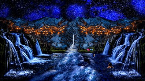 Waterfall Utopia on Behance