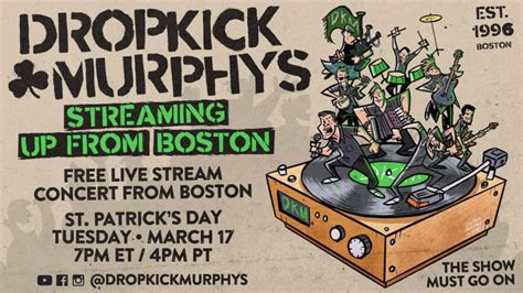 Dropkick Murphys Announce St. Patrick's Day Free Live Stream: Streaming ...