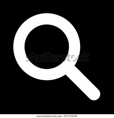 Vector Search Icon White Symbol On Stock Vector (Royalty Free) 457733428 | Shutterstock