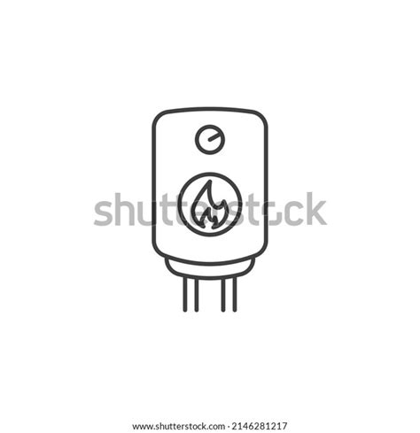 Vector Sign Boiler Symbol Isolated On Stock Vector (Royalty Free ...