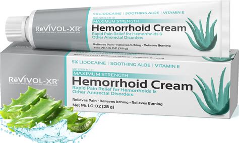 Hemorrhoid Numbing Cream, Max Strength 5% Lidocaine Hemorrhoid Cream