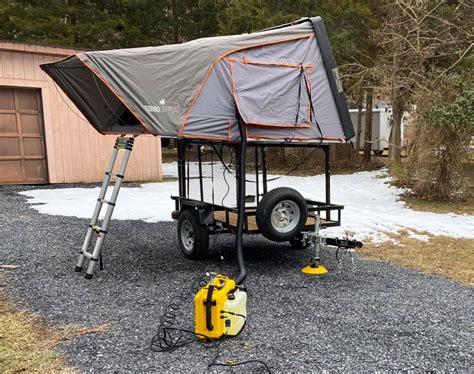 DIY Roof Top Tent Utility Trailer Racks | Diy roof top tent, Roof top tent, Tent trailer