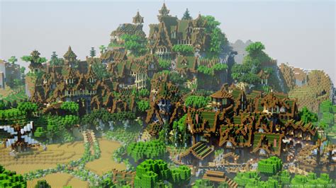 Wood Elven City Minecraft Map