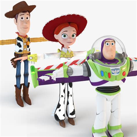 Woody Buzz Jessie 玩具总动员套装3D模型 - TurboSquid 1819299