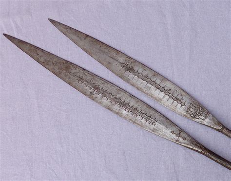 Two 19th century Zulu Assegai spear heads