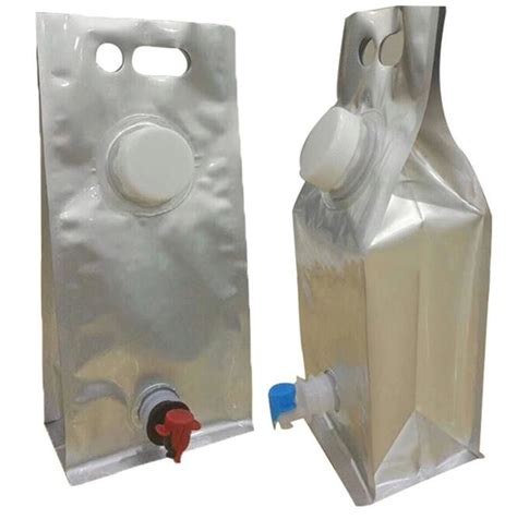 3L ,5L ,10L ,20 L Wine Dispenser Packaging Bag milk Spout bib Bag In Box,butterfly valve box bag ...