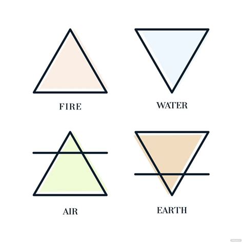 Four Elements Alchemy Vector in Illustrator, SVG, JPG, EPS, PNG ...