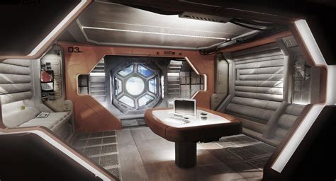 spaceship by armsav on DeviantArt | Spaceship interior, Futuristic interior, Scifi room