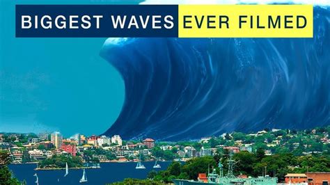 BIGGEST WAVES EVER FILMED (TSUNAMI, STORM, SURF, TYPHOON) | Big waves, Tsunami waves, Waves