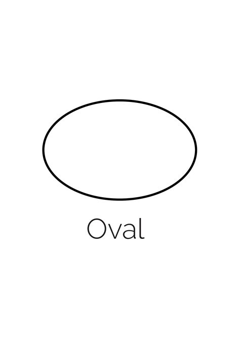 Oval Shapes Chart