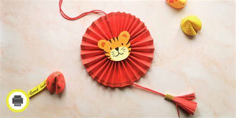 Year of the Tiger Paper Craft - Chinese New Year Activities