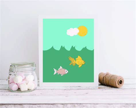 Pastel Wall Art Pastel Printable Pastel Fish Ocean Wall | Etsy