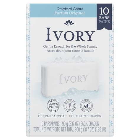 Ivory Bar Soap, Original Scent, 3.17 oz, 10 Count - Walmart.com