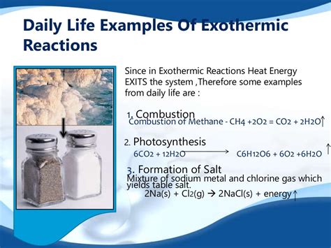 Exothermic reactions