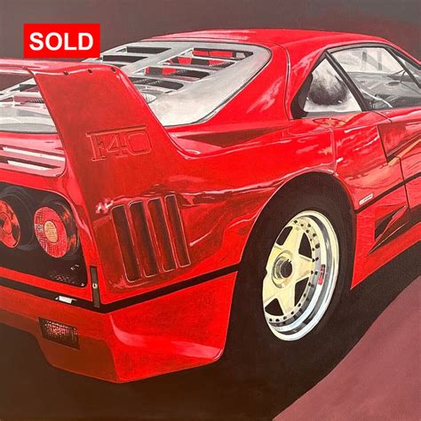 [ORIGINAL] Ferrari F40 – Mike Zagorski Artwork