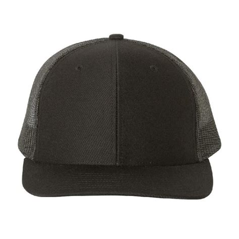 Richardson 112 Black Trucker Snapback – Megadeluxe