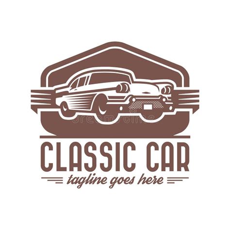 Classic Car Logo Template, Vintage Car Logo, Retro Car Logo Stock Vector - Illustration of badge ...