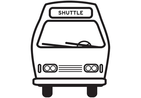 Free Shuttle Bus Icon Vector