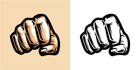 hand punch logo vector 21769150 Vector Art at Vecteezy