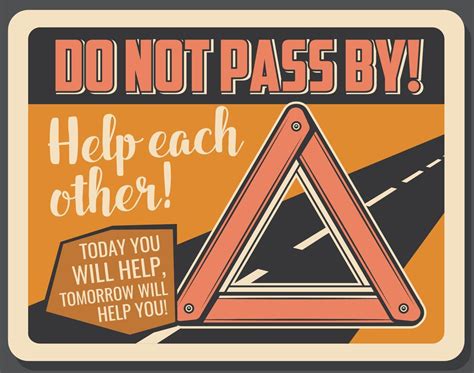 Warning triangle emergency road sign, vector 16136822 Vector Art at ...