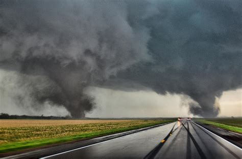 Twin Tornadoes Of Pilger Photograph by Tony Laubach