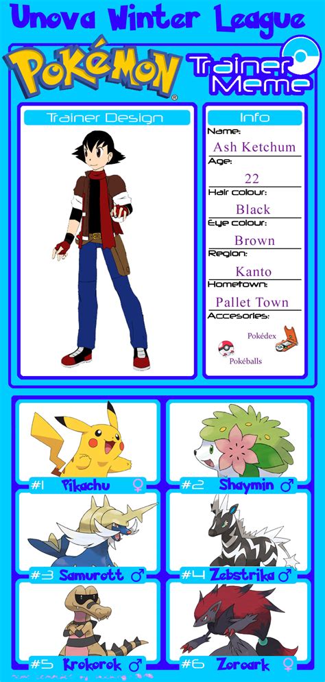 Unova Winter League: Ash Ketchum by VivynCat on DeviantArt