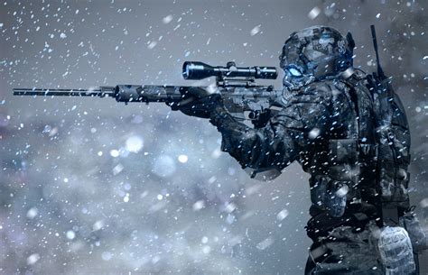 Wallpaper : special forces, snow, winter, futuristic, soldier, science ...