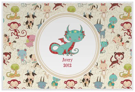 Chinese Zodiac Laminated Placemat w/ Name or Text - YouCustomizeIt